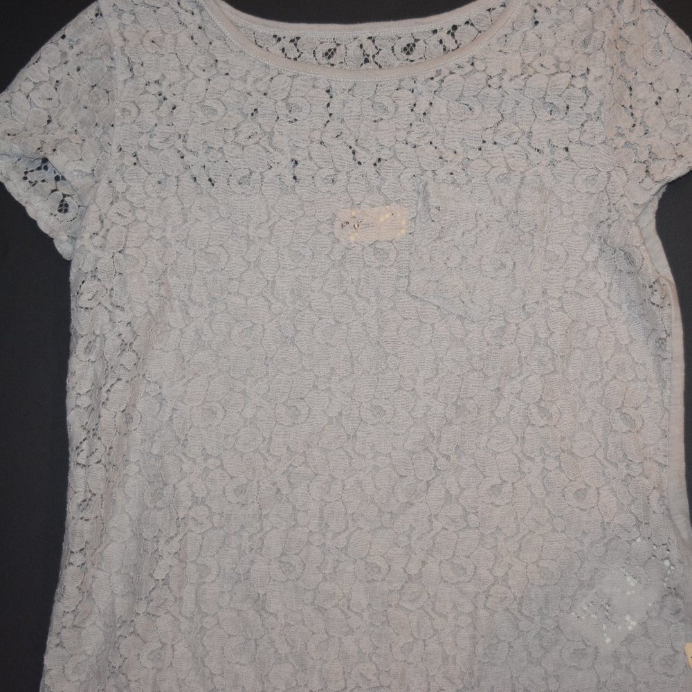 Hollister Light Blue Top Short Sleeve